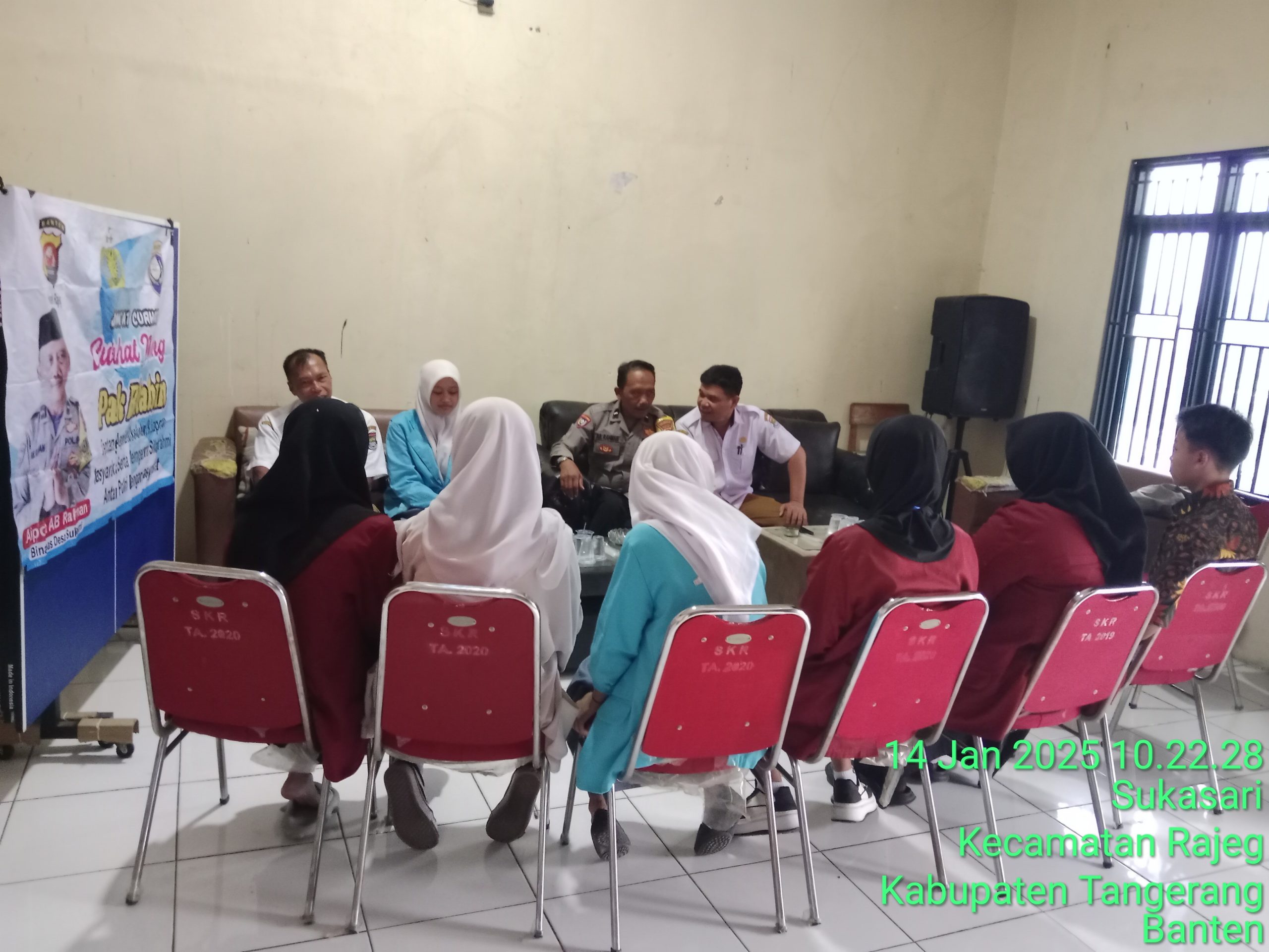Kegiatan bhabinkamtibmas polsek rajeg Desa sukasari sambang warga binaan