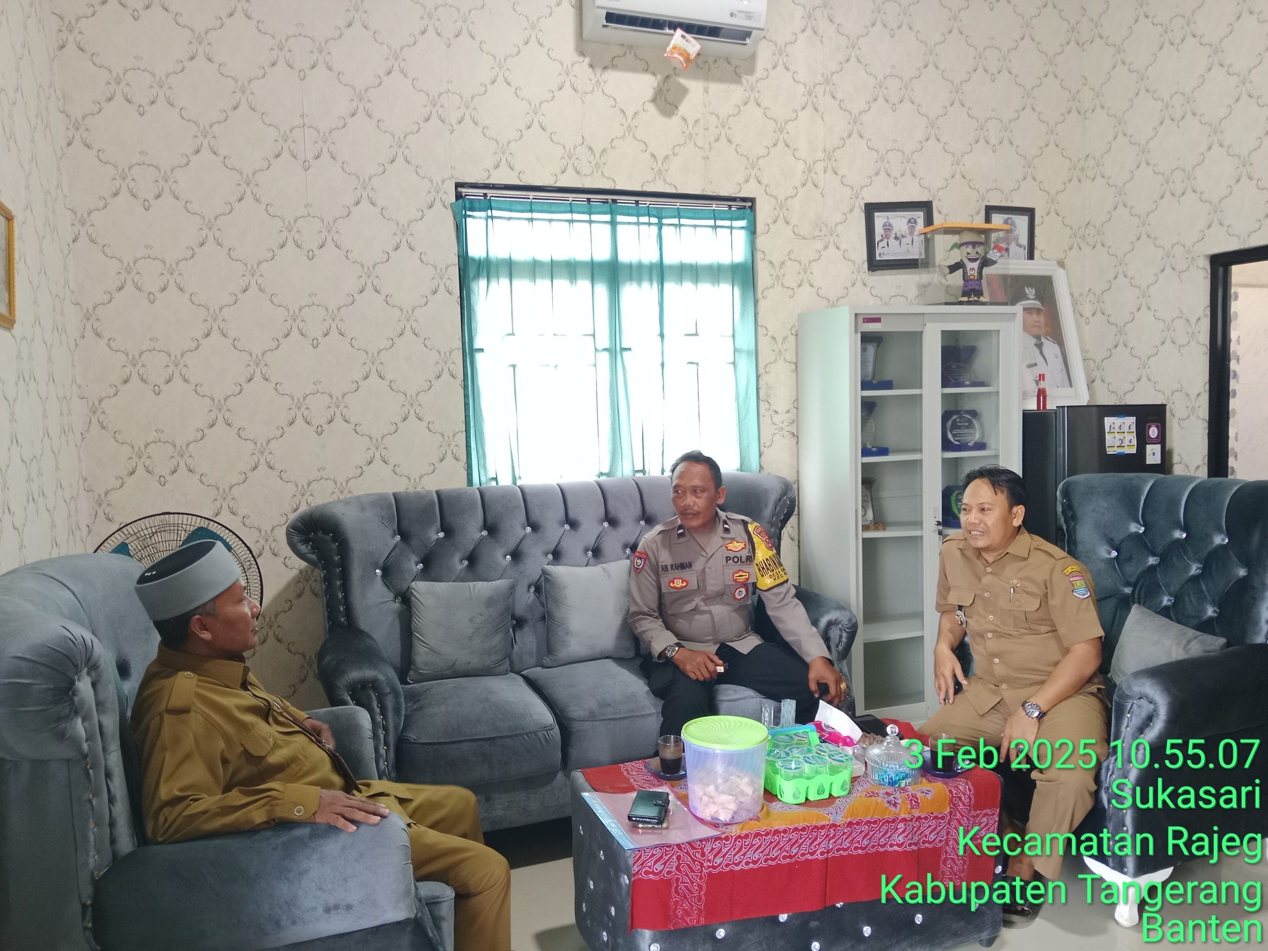 Kegiatan sambang binamas desa sukasari rajeg dan himbauan kamtibmas kepada warga binaan