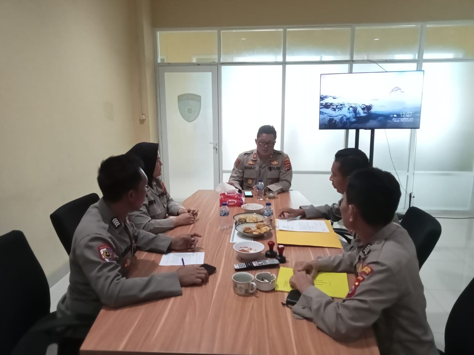 AKP KUDRATULLAH, S.H., M.M , Pimpin Anev Rutin Siwas Polresta Tangerang