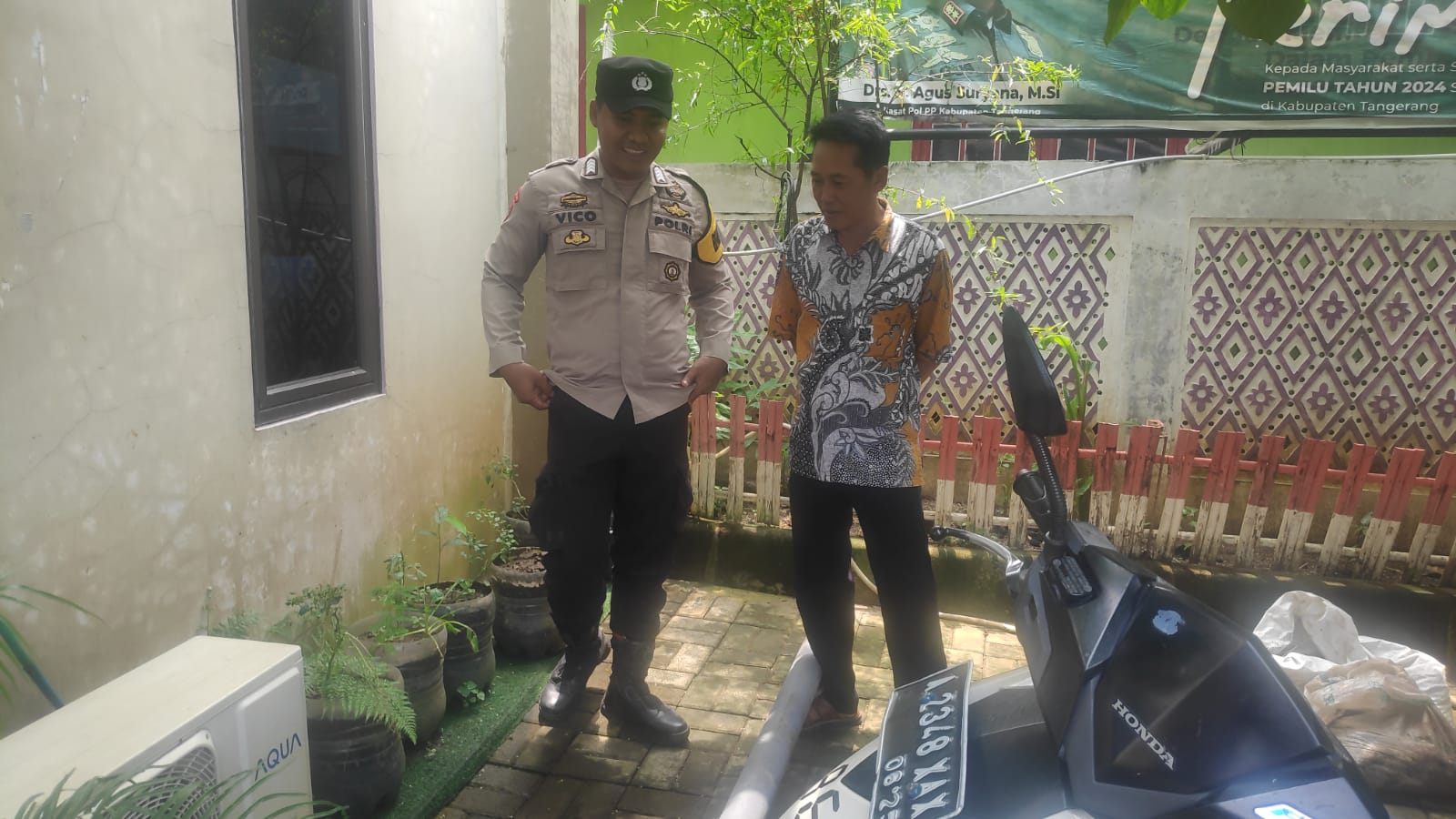 Dalam mendukung program Ketahanan Pangan Polsek Rajeg Polresta Tangerang Gelar Program Kapolda Banten Poliran dan Pendataan Pekarangan Lestari di Kecamatan Rajeg