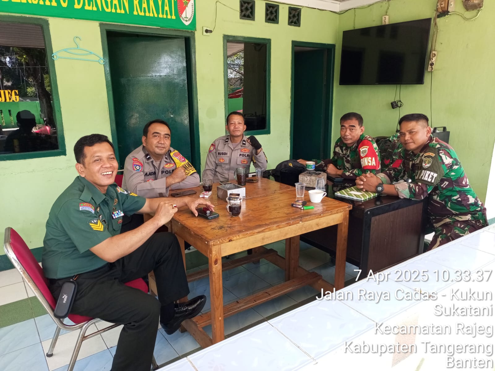 Bhabinkamtibmas sambang dds dan sinergitas tni-polri
