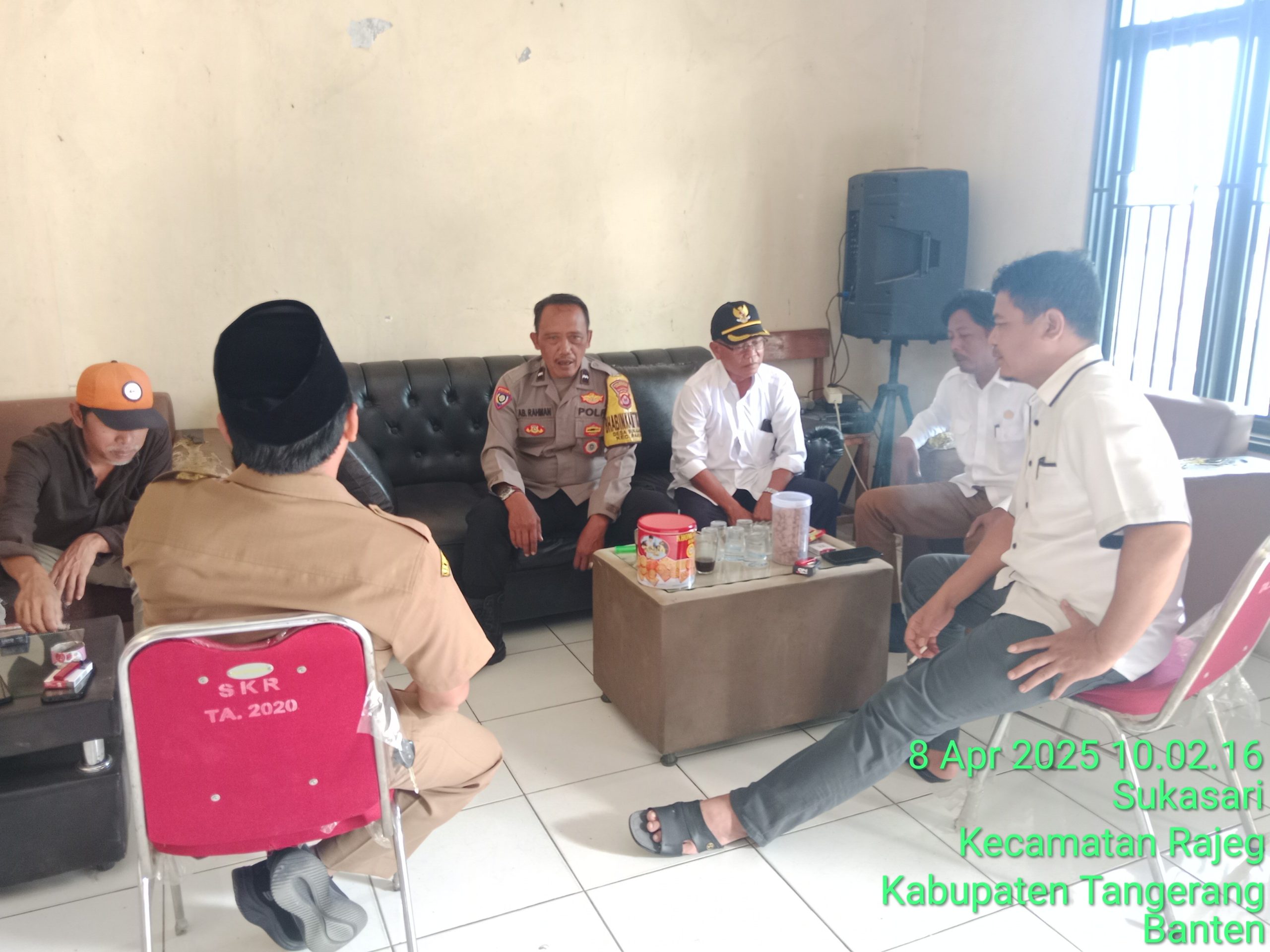 Kegiatan sambang kepada warga binaan di wilagah Desa sukasari rajeg tangerang banten