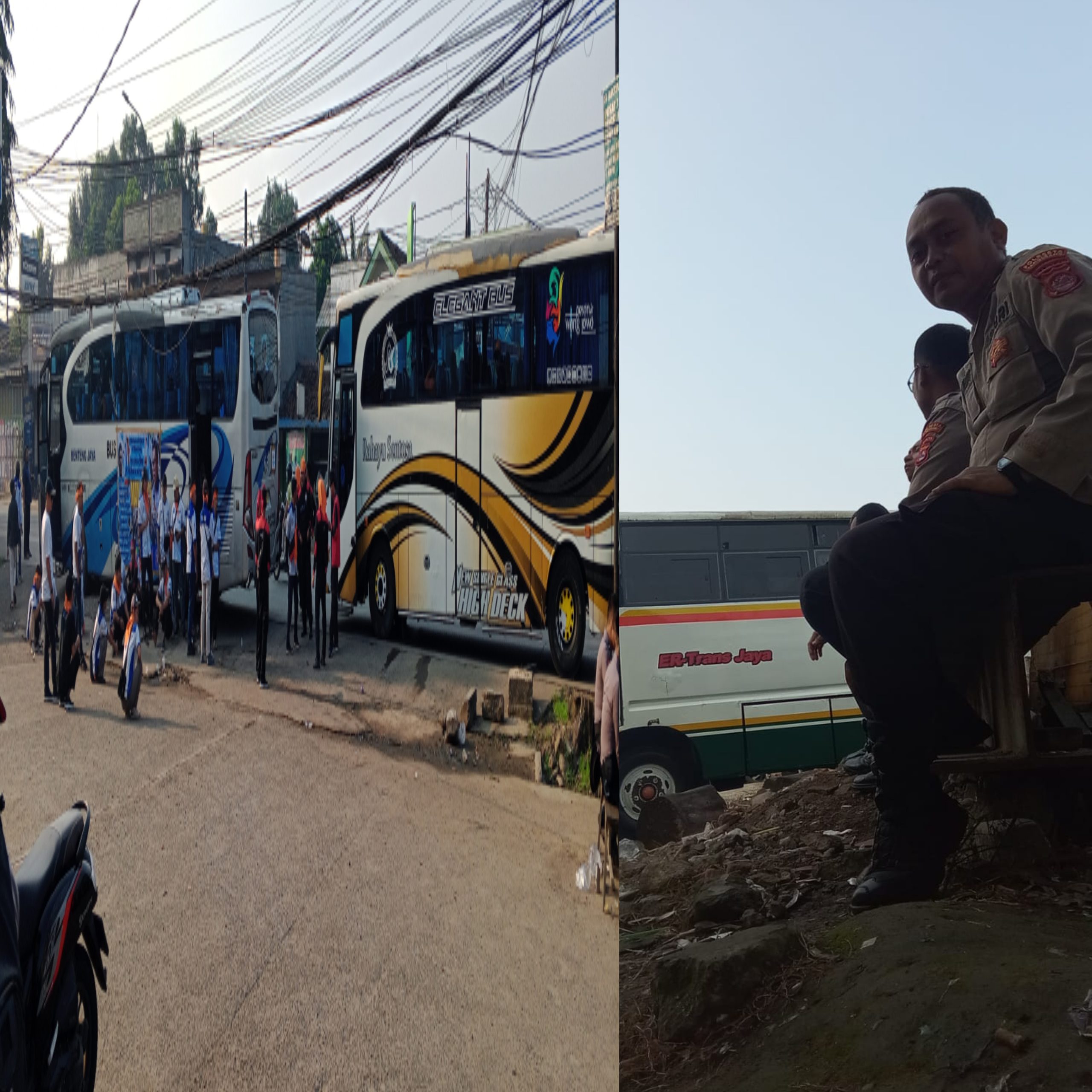 Personil Sat Pamobvit Polresta Tangerang melaksanakan Pengamanan dalam Rangka MayDay 2025