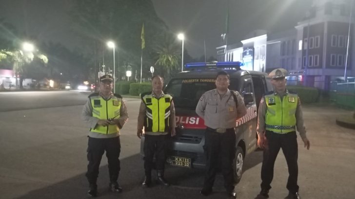 IPTU Rusandi Pimpin Patroli KRYD, Polsek Cikupa Antisipasi Gangguan Kamtibmas Malam Hari