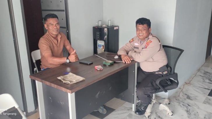 Patroli Preventif, Polsek Panongan Sambangi Dapur SPPG Mekar Bakti dan Sosialisasikan Layanan 110