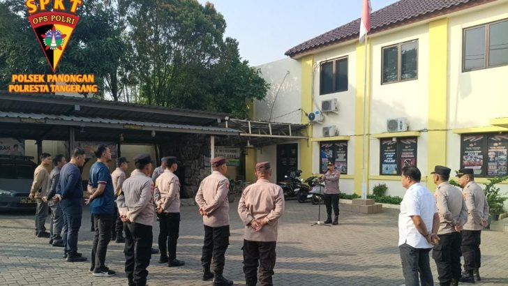 Pimpin Apel Pagi, Kapolsek Panongan Tekankan Larangan Siswa Bawa Motor hingga Pengamanan Hari Pertama Sekolah