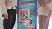 Polsek Panongan Sosialisasikan Layanan Dumas Propam Lewat ‘Scan Barcode