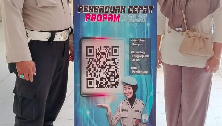 Polsek Panongan Sosialisasikan Layanan Dumas Propam Lewat ‘Scan Barcode