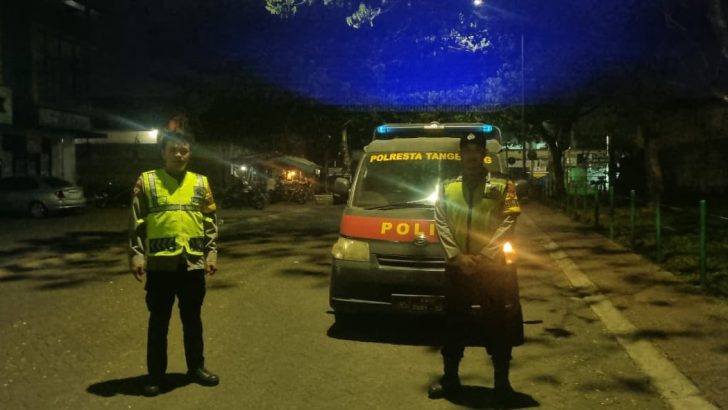 Cegah Gangster Hingga Tawuran Dini Hari, Polsek Pasar Kemis Gelar Patroli Mobile di Puri Merak