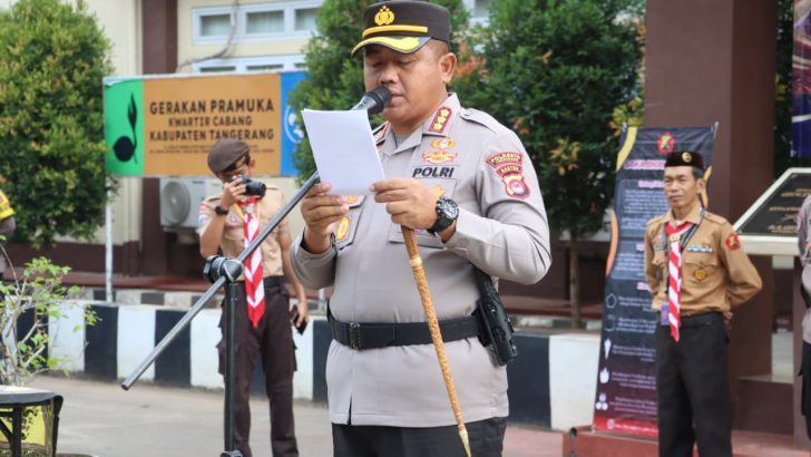 *Buka Diklat Saka Bhayangkara, Kapolresta Tangerang Ajak Generasi Muda Jadi Pelopor Disiplin dan Kamtibmas*