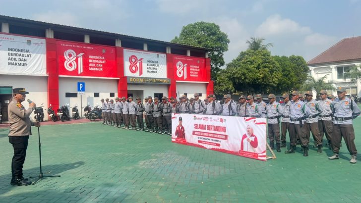 *Kapolsek Tigaraksa Pimpin Apel Lomba Satuan Perlindungan Masyarakat Kecamatan Tigaraksa*