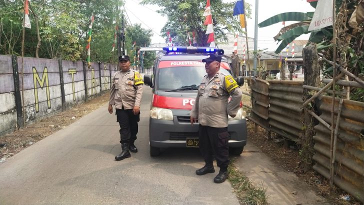 Polsek Cikupa Gelar Patroli Public Address, Edukasi Masyarakat Cegah Karhutla dan Jaga Kamtibmas