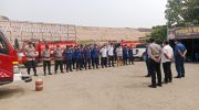 Polsek Mauk Melaksanakan Apel Gabungan Pengamanan TPA Jatiwaringin, Kabid Damkar Pimpin Pasukan