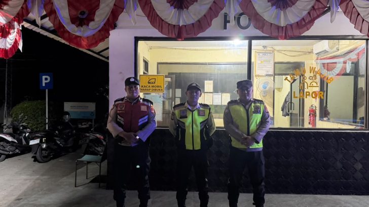 Polsek Mauk Patroli Dini Hari di Jalan Raya Lontar-Kemiri, Antisipasi 3C dan Balap Liar