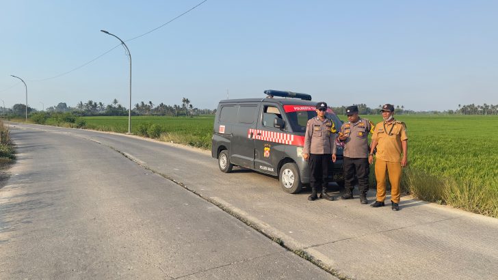 Polsek Mauk Patroli Sore di Jalan Raya Gintung Sukadiri
