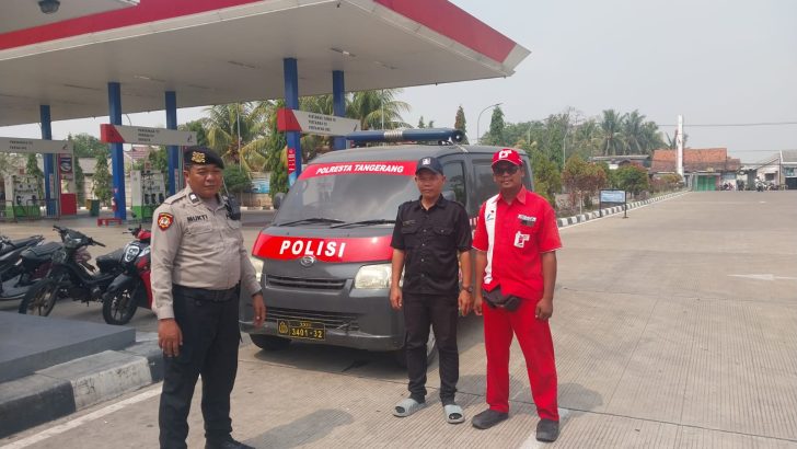 Polsek Mauk Monitoring Stok BBM dan Antrean di Sejumlah SPBU