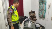 Satlantas Polresta Tangerang Tangani Laka Lantas Forklift Tabrak Rumah di Kronjo Sesuai Prosedur
