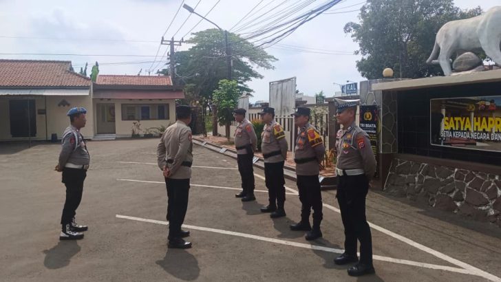 IPDA Budi Pimpin Apel Pagi, Tekankan Disiplin dan Kesiapsiagaan Personel