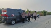 Antisipasi Kejahatan Jalanan, Polsek Mauk Gelar Patroli Sore di Jalan Raya Sukadiri Desa Gintung